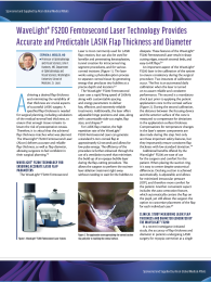 WaveLight® FS200 Femtosecond Laser Technology Provides Accurate and Predictable LASIK Flap Thickness and Diameter