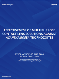 Effectiveness Of Multipurpose Contact Lens Solutions Against Acanthamoeba Trophozoites