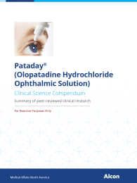 Pataday®(Olopatadine Hydrochloride Ophthalmic Solution)