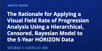 The Rationale for Applying a Visual Field Rate of Progression Analysis Using a Hierarchical, Censored, Bayesian Model to the 5-Year HORIZON Data
