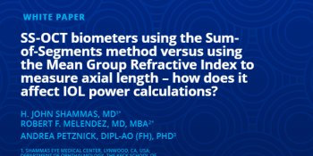 SS-OCT biometers using the Sum- of-Segments method versus using the Mean Group Refractive Index to measure axial length – how does it affect IOL power calculations?
