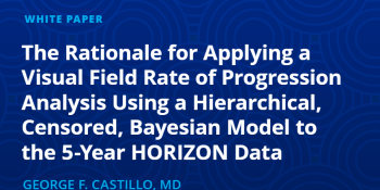 The Rationale for Applying a Visual Field Rate of Progression Analysis Using a Hierarchical, Censored, Bayesian Model to the 5-Year HORIZON Data