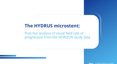 The HYDRUS microstent: Analysis of Visual Field Rate of Progression from the HORIZON Study Data