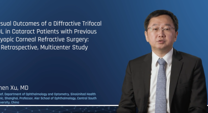Visual Outcomes of a Diffractive Trifocal IOL in Cataract Patients with Previous Myopic Corneal Refractive Surgery: A Retrospective, Multicenter Study