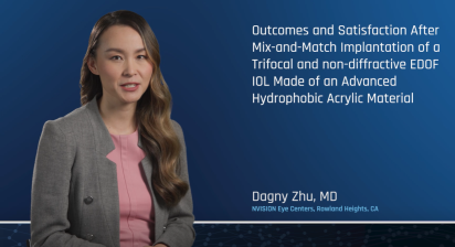 Outcomes and Satisfaction After Mix-and-Match Implantation of a Trifocal and non-diffractive EDOF IOL Made of an Advanced Hydrophobic Acrylic Material